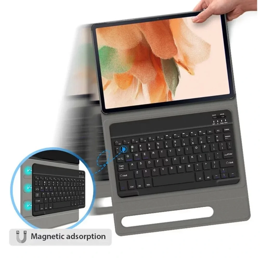 Detachable Keyboard Case for Samsung Galaxy Tab S7 FE 12.4